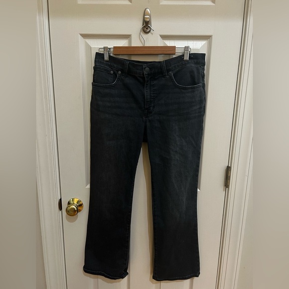 Madewell Black Midrise Kick Out Jeans - Picture 1 of 6